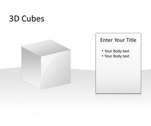 3D Cubes Template for PowerPoint