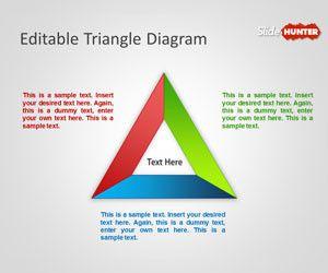 Editable Triangle Diagram for PowerPoint