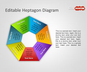 Editable Heptagon Diagram for PowerPoint