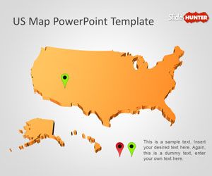 US Map PowerPoint Template