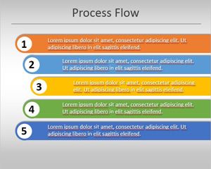 Simple Process Flow Chart Template for PowerPoint