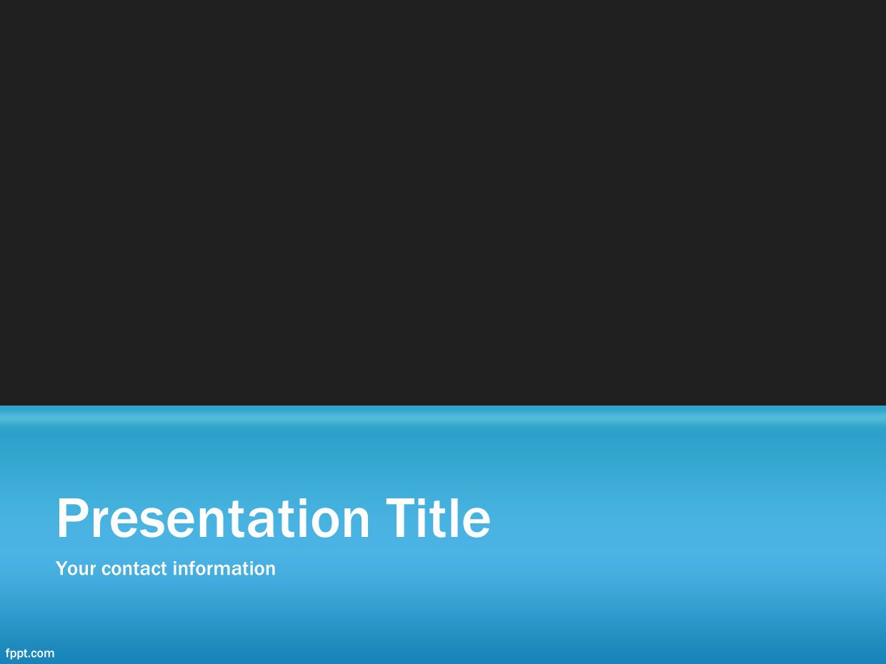 Blue Slide PowerPoint Template