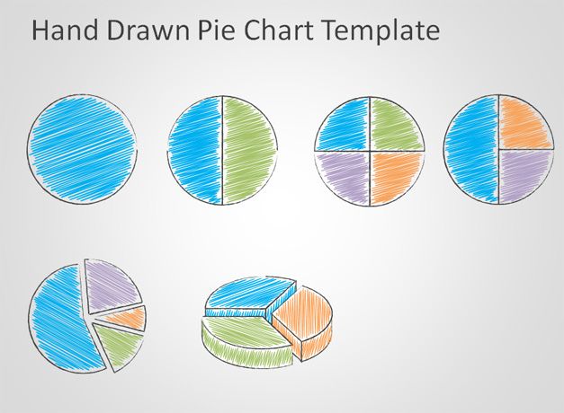 free Hand Drawn Pie Chart Template for PowerPoint