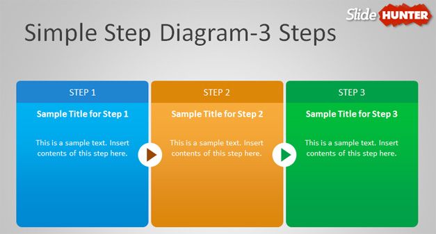 3 step diagram powerpoint