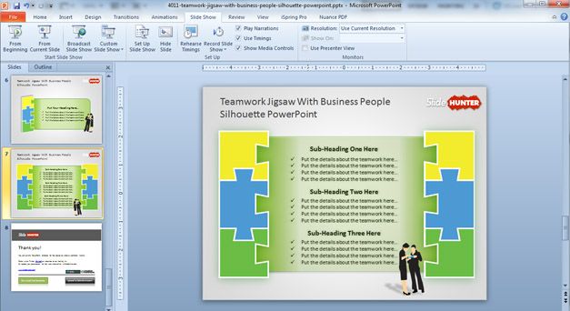 jigsaw powerpoint template