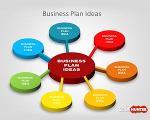 3D Business Plan Diagram Idea for PowerPoint