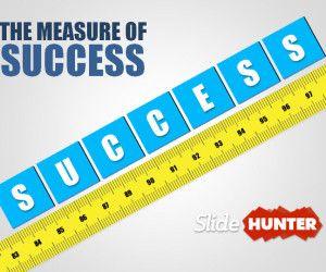 3D Measuring Success PowerPoint Template