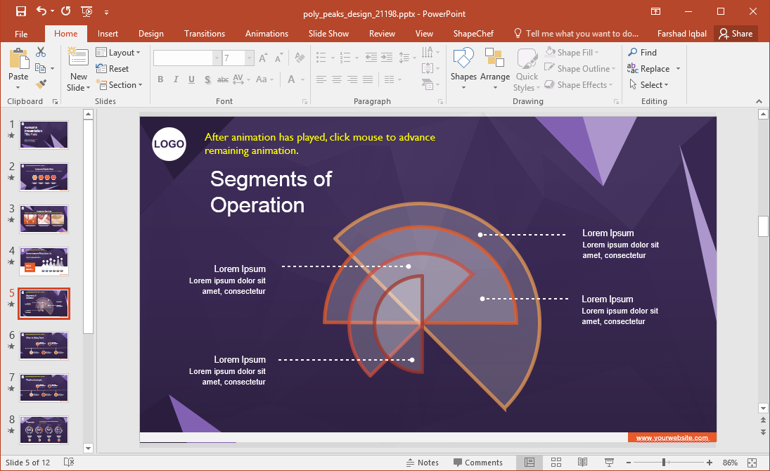 Abstract Polygon Charts