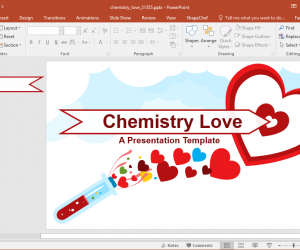 Animated Chemistry Love PowerPoint Template