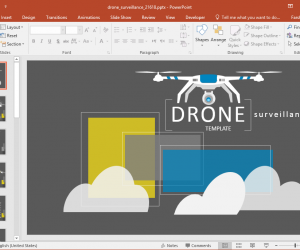 Animated Drone Surveillance PowerPoint Template