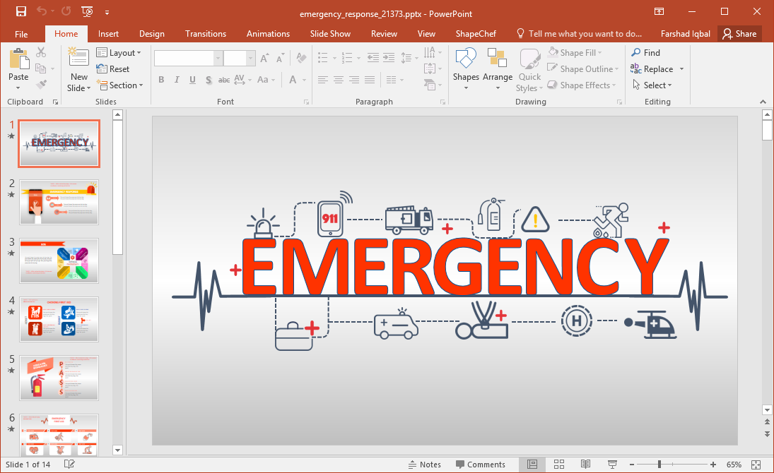 Animated Emergency Response PowerPoint Template