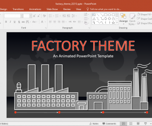 Animated Factory Theme PowerPoint Template