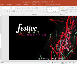 Animated Festive Lights New Year PowerPoint Template