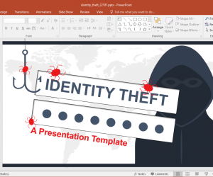 Animated Identity Theft PowerPoint Template