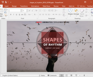 Animated Rhythm PowerPoint Template