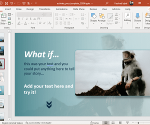 Animated activate your imagination powerpoint template