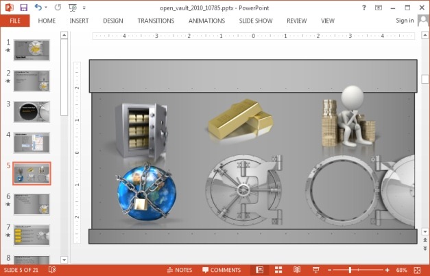 Animated bank PowerPoint templates