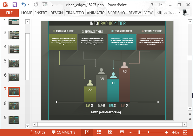 Animated infographic chart