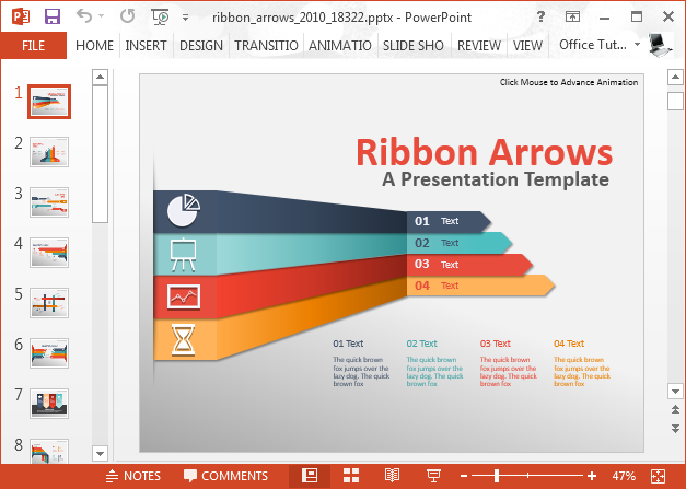 Animated infographic comparison PowerPoint template