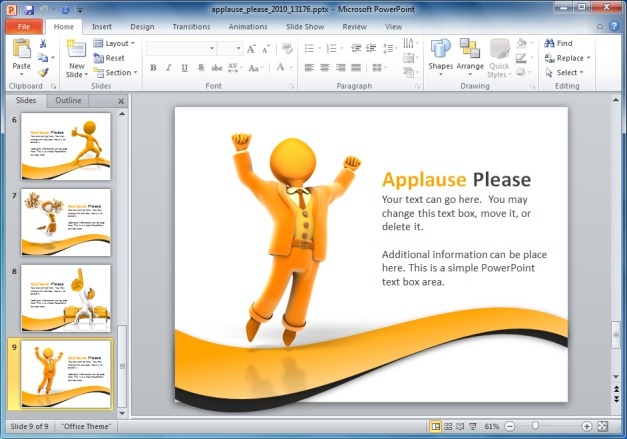 Applause Template For PowerPoint