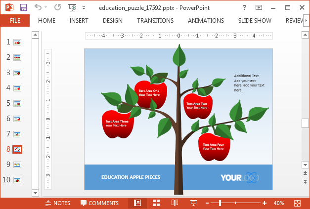 Apple tree slide design