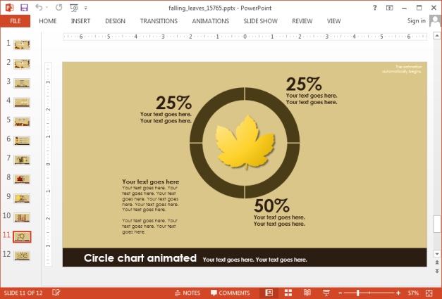 Autumn chart slide