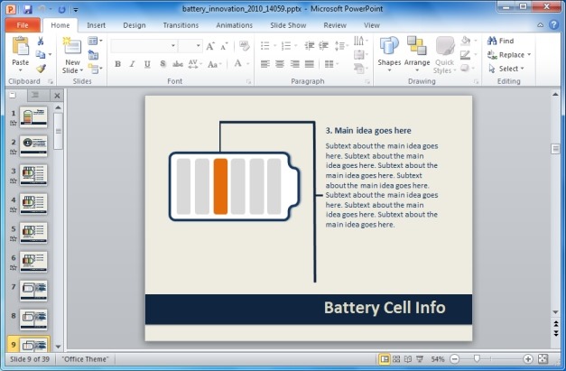 Battery Innovation Template