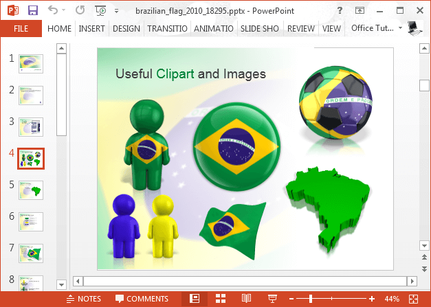 Brazil flag clipart