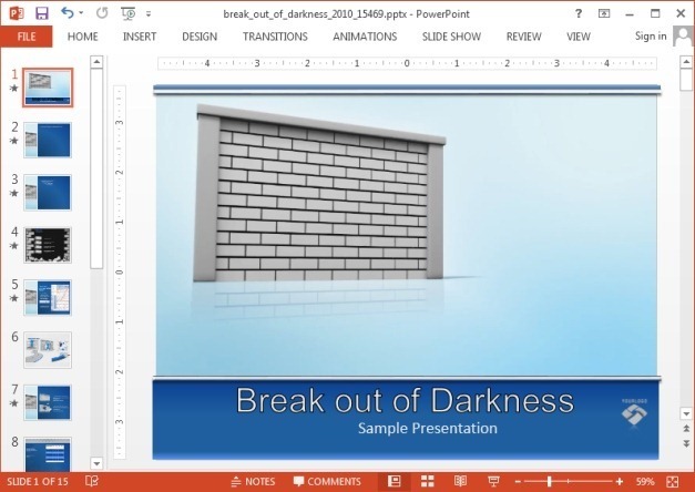 Breaking-a-wall-PowerPoint-template