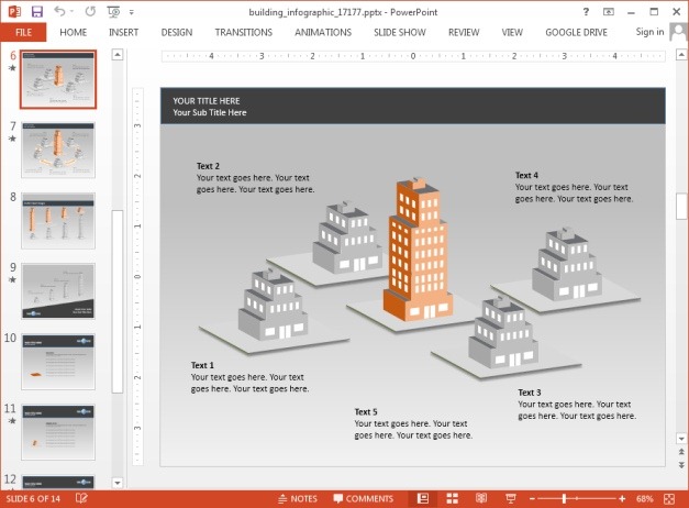 Building diagram for PowerPoint