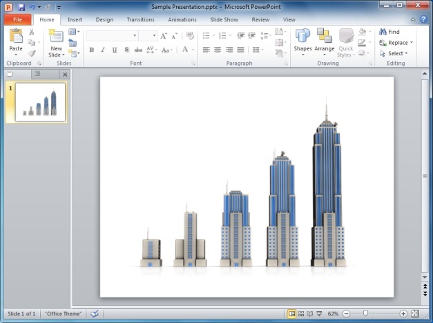 Business Building Bar Growth Clipart