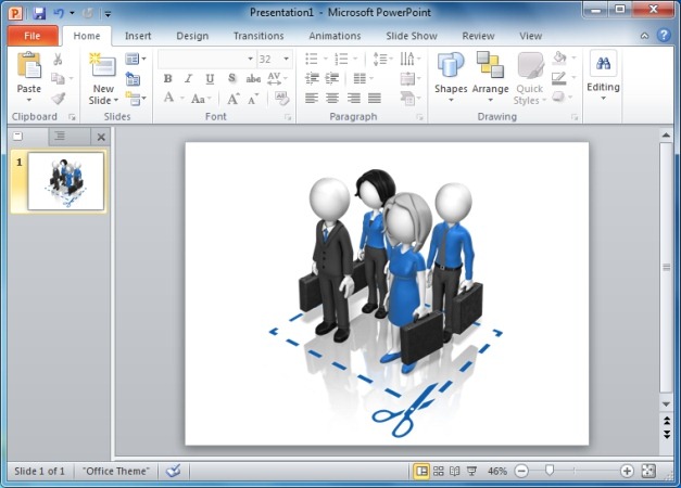 Business Team Cut Here Clipart