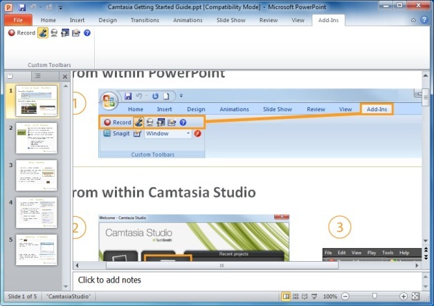 Camtasia Getting Started Guide