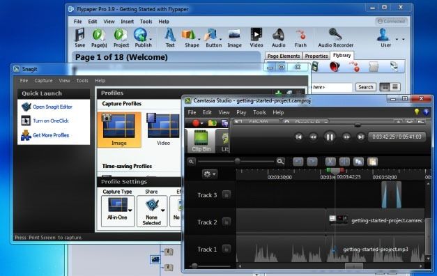 Camtasia Studio, Snagit And Flypaper