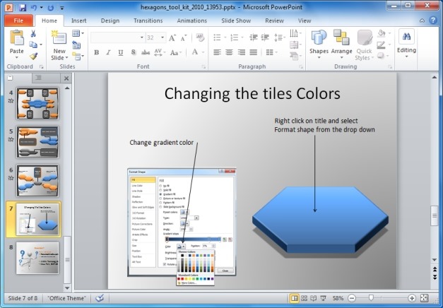 Change Color Of Hexagons