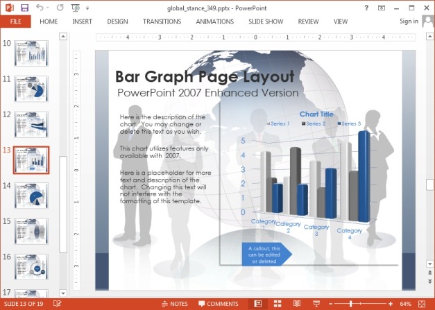 Chart slide in PowerPoint