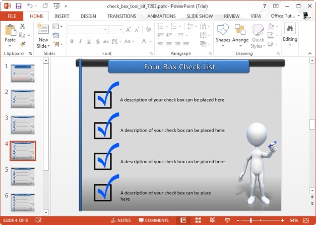 Checkbox Template for PowerPoint