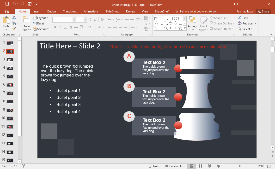 Chess Strategy PowerPoint Template