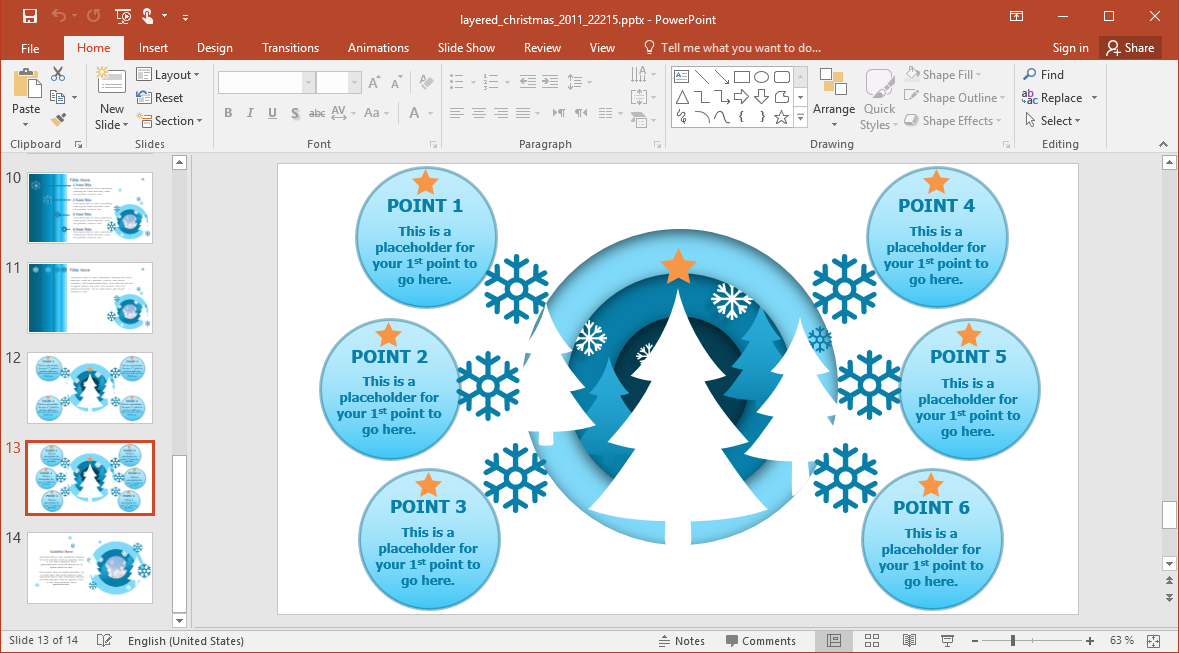 Christmas Diagram Slide