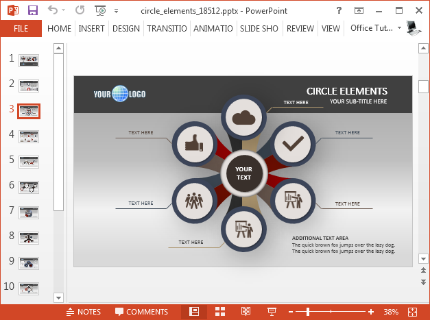 Circle diagrams suitable for any topic