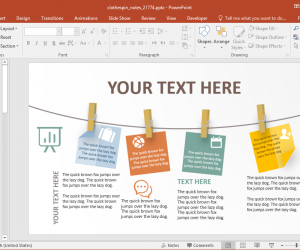 Clothespin Notes PowerPoint Template