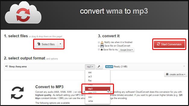 Cloudconvert mp3 converter