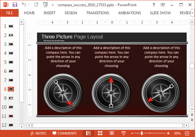 Compass comparison slide