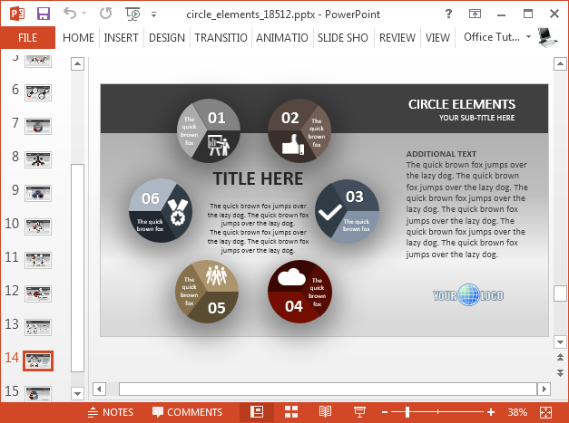 Copy circle elements