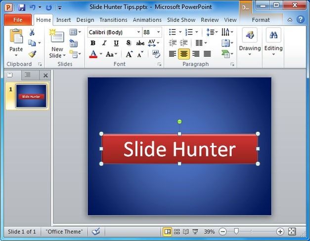 Create banners and logos in PowerPoint