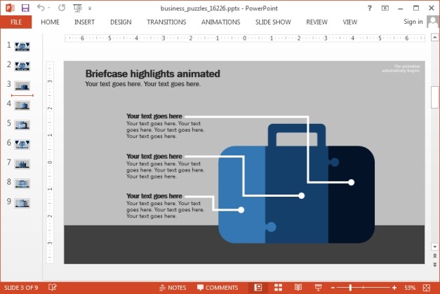 Create diverse puzzle slides