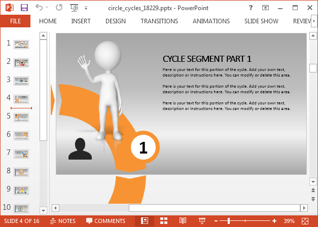 Cycle diagrams for PowerPoint