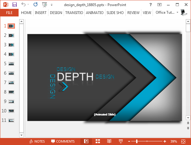 Design depth presentation template