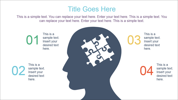 Diagram slide with sample mind map