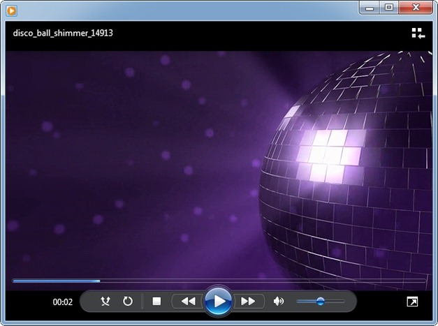 Disco ball video animation